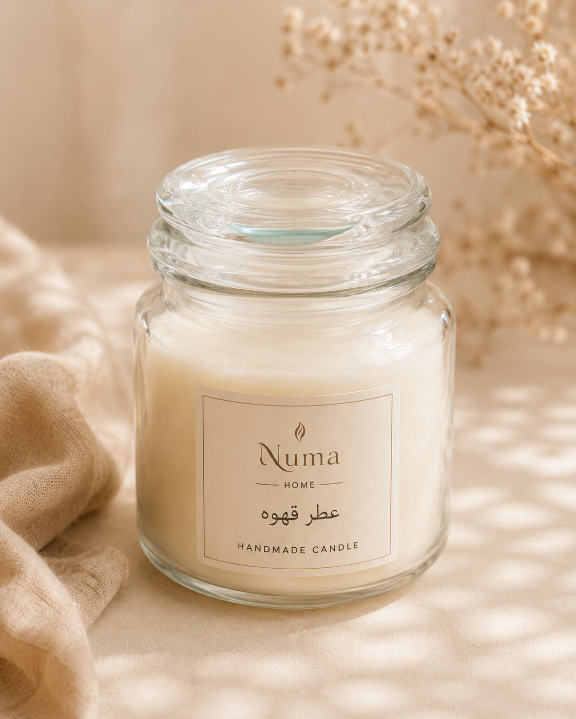 شمع معطر پرنس با عطر قهوه مناسب مدیتیشن و شمع تراپی با پارافین گیاهی