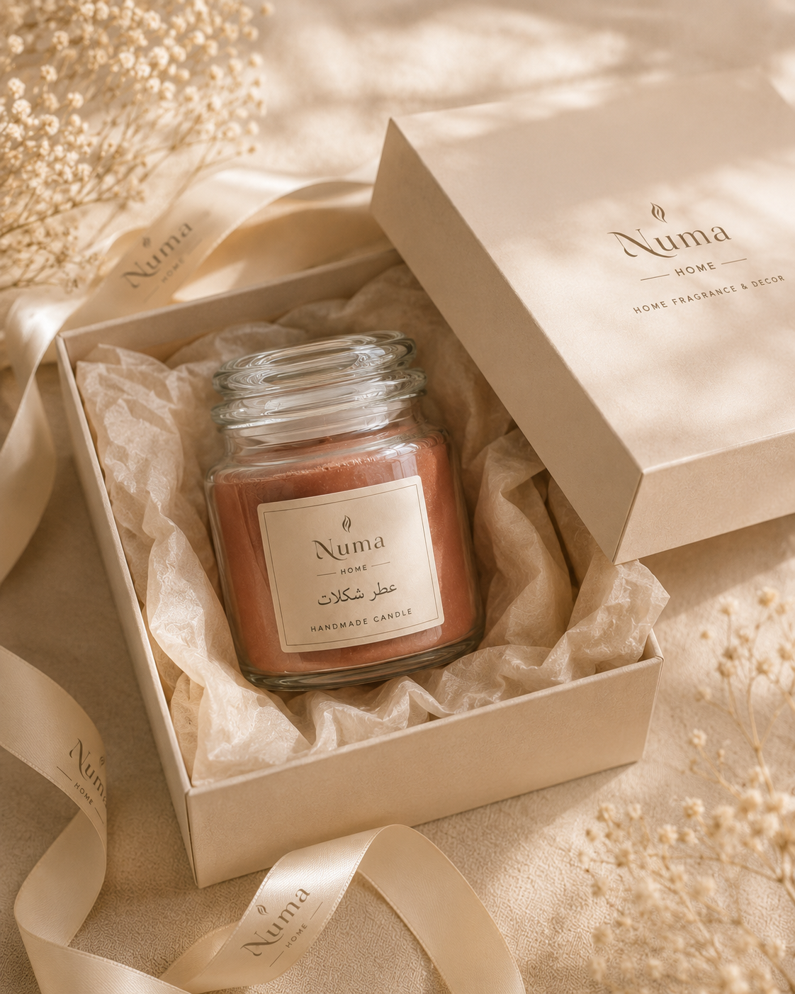 شمع معطر پرنس با عطر شکلات مناسب مدیتیشن و شمع تراپی با پارافین گیاهی