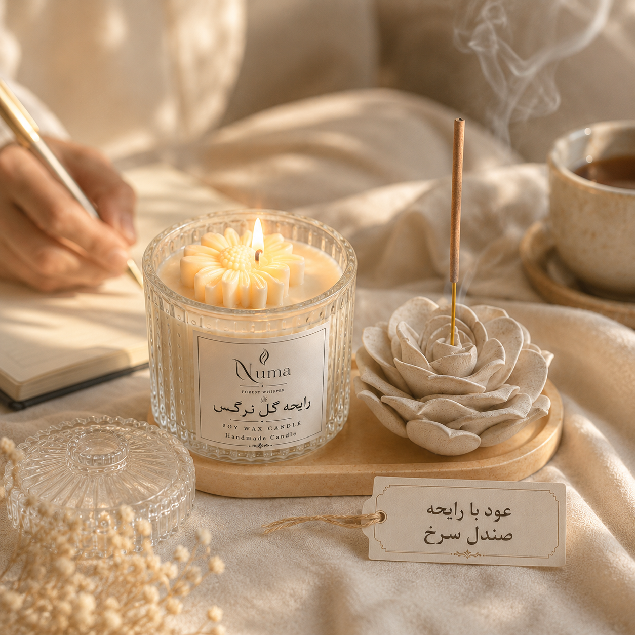 ست مدیتیشن با رایحه ارکیده و صندل سرخ